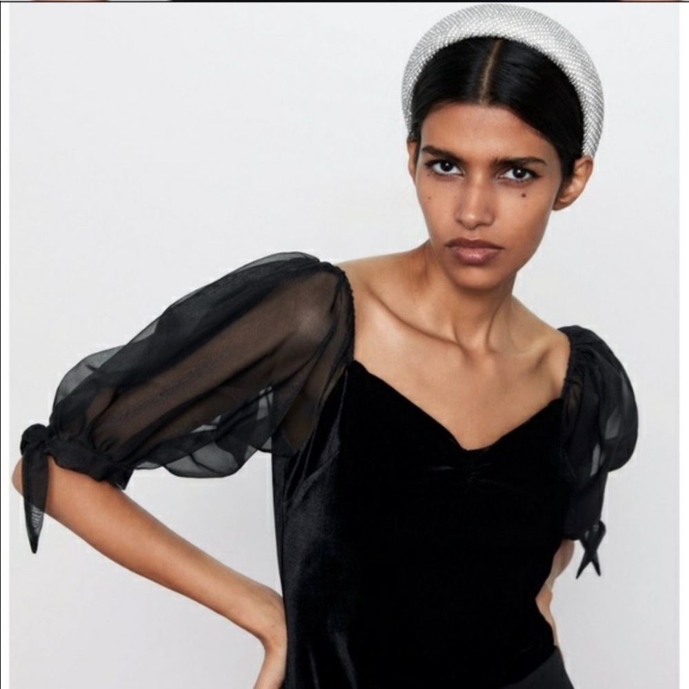 Zara velvet leotard